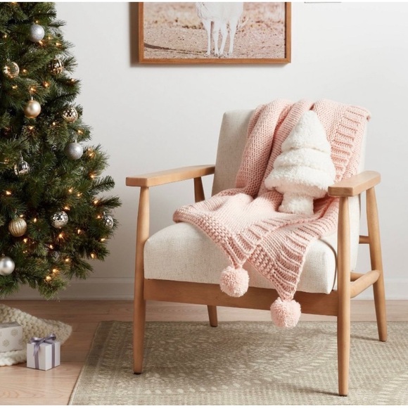 Threshold Sherpa Tree Pillow Holiday Decor Christmas Decoration - Picture 2 of 4